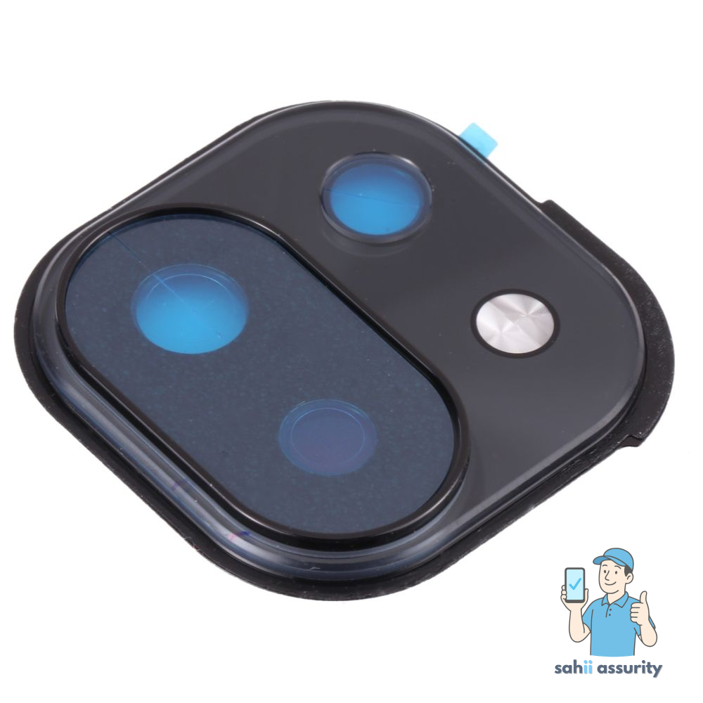 Camera Lens Glass with Frame for Xiaomi Mi 11 Lite Black thumbnail